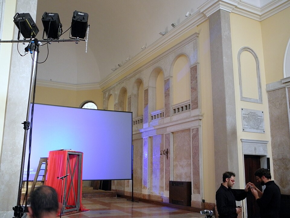 Interno della chiesa sconsacrata di Sant’Agostino a Rovigo, parte del complesso dell’ex seminario